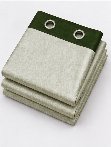 LOOVOX Green Opaque,Blackout Heavy Fabric Window Curtain (5 Feet - 152 cm & 4 Feet - 122 cm - Pack of 1)