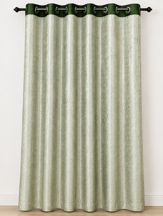 LOOVOX Green Opaque,Blackout Heavy Fabric Window Curtain (5 Feet - 152 cm & 4 Feet - 122 cm - Pack of 1)