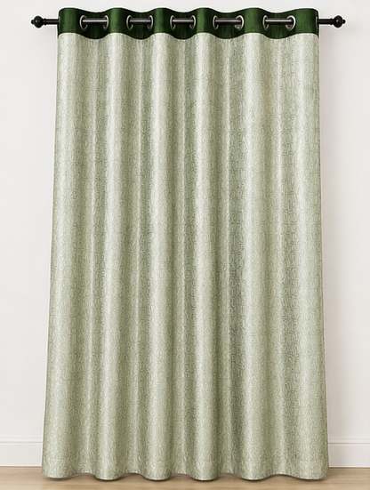 LOOVOX Green Opaque,Blackout Heavy Fabric Window Curtain (5 Feet - 152 cm & 4 Feet - 122 cm - Pack of 1)