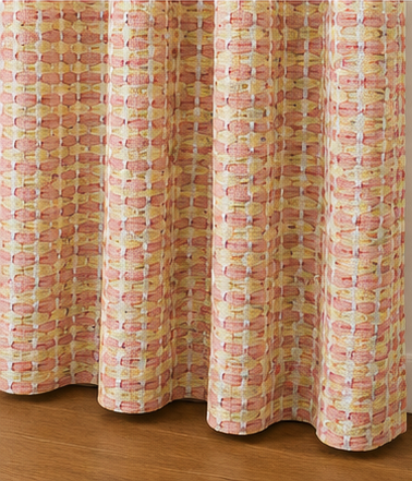LOOVOX Pink Cotton-Blend Woven Fabric Door Curtain (7 Feet - 214 cm & 4 Feet - 122 cm - Pack of 1)