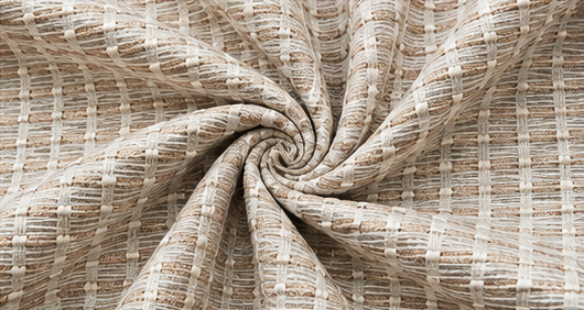 LOOVOX Beige Cotton-Blend Woven Fabric Door Curtain (7 Feet - 214 cm & 4 Feet - 122 cm - Pack of 1)
