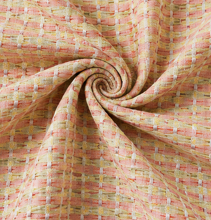 LOOVOX Pink Cotton-Blend Woven Fabric Window Curtain (5 Feet - 152 cm & 4 Feet - 122 cm - Pack of 1)