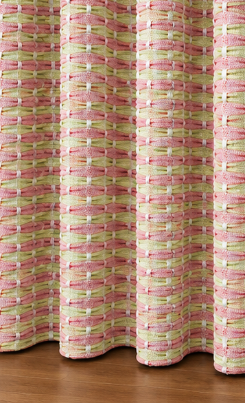 LOOVOX Pink Cotton-Blend Woven Fabric Door Curtain (7 Feet - 214 cm & 4 Feet - 122 cm - Pack of 2)