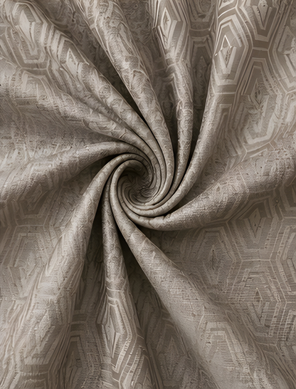 LOOVOX Brown Opaque,Blackout Heavy Fabric Door Curtain (7 Feet - 214 cm & 4 Feet - 122 cm - pack of 2)