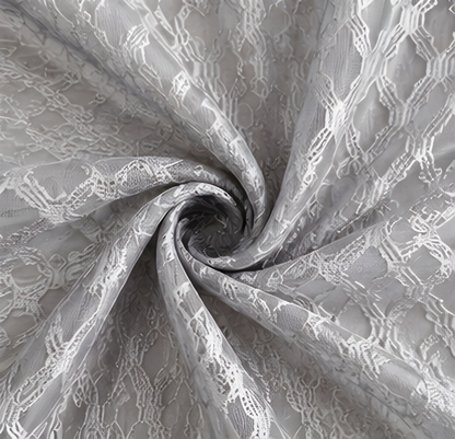 LOOVOX Gray Sheer,Voile Fabric Window Curtain (5 Feet - 152 cm & 4 Feet - 122 cm - pack of 1)