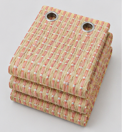 LOOVOX Pink Cotton-Blend Woven Fabric Window Curtain (5 Feet - 152 cm & 4 Feet - 122 cm - Pack of 1)