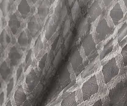 LOOVOX Gray Sheer,Voile Fabric Window Curtain (5 Feet - 152 cm & 4 Feet - 122 cm - pack of 2)