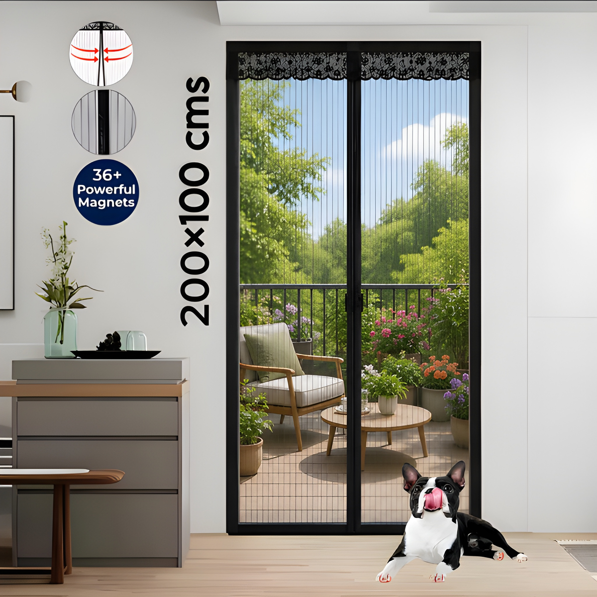 Magnet Mosquito Curtain 100x200 cm