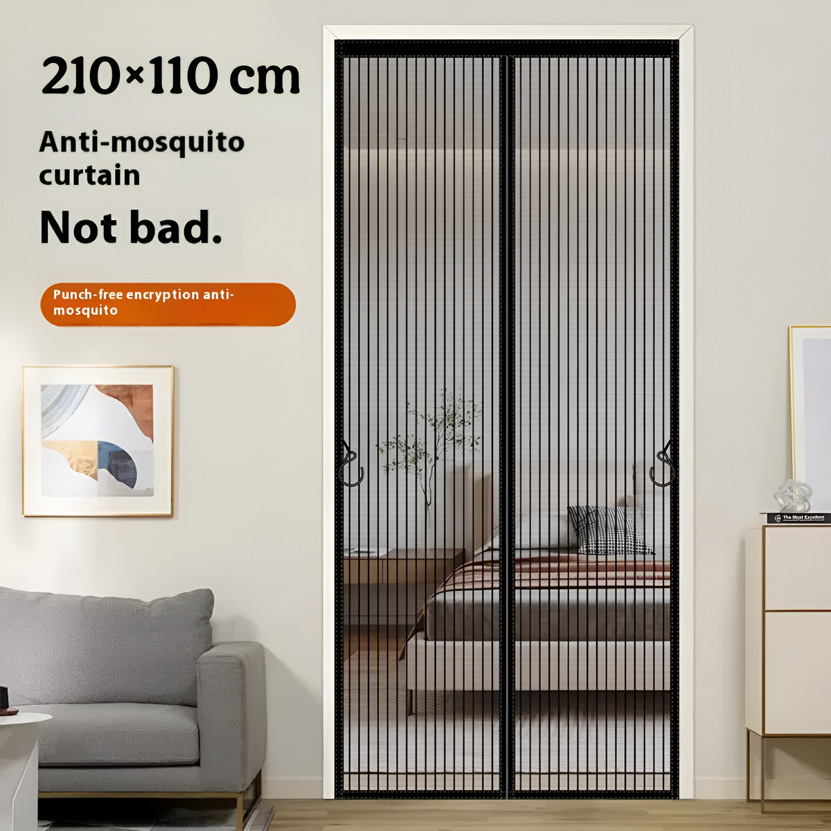 Magnet Mosquito Curtain 110x210 cm